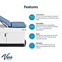 Viva Comfort Slimline Exam Table Base with Leg Rest, Step Stool, Drawers, Stirrups, 420 lbs Capacity, Blue (ADI996-FBSU-M2-BLU)~#|#~205F35F3-4B07-4AC3-A46276DAA847AAC9_sc7