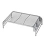 Mind Reader Ventilated Monitor Stand with Side Storage, Silver (MESHM-SIL)~#|#~206274E3-4A3F-46F0-819E847322FA9E20_sc7