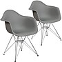 Flash Furniture Alonza Plastic Accent Chair, Moss Gray, 2/Pack (2FH132CPP1GY)~#|#~2062A5EF-2863-4F26-AA16EA3A3C82F915_sc7
