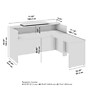 Bush Business Furniture Arrive 72"W L Shaped Reception Desk with Counter, Mocha Cherry (ARV009MR)~#|#~2062CE30-7D82-4035-8FCF5EA0D3DD2139_sc7