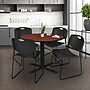 Regency 42-inch Round Table 4 Zeng Stack Chairs, Black (TB42RNDCH44BK)~#|#~2064F6A5-84E7-48A7-B9B3A21EE5D5AD99_sc7