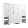 Bestar Avalon Full Murphy Bed and Storage Cabinets with Pull-Out Shelf (101W), High-Gloss White~#|#~206516C3-8D72-489F-8C815794E9C61A44_sc7