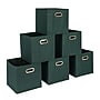 Household Essentials Storage Cubes 23.05 Quart Storage Container, Cardboard, Dark Green, 6/Pack (HE1248)~#|#~2068C41C-6EB5-48E4-86C3D3376010C8CF_sc7