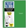 Five Star Wirebound Notebook, 1-Subject Notebook, 8.5" x 11", College Ruled, 100 Sheets, Green (72055)~#|#~206964FA-F106-416F-87B8AC31FE9CAF76_sc7