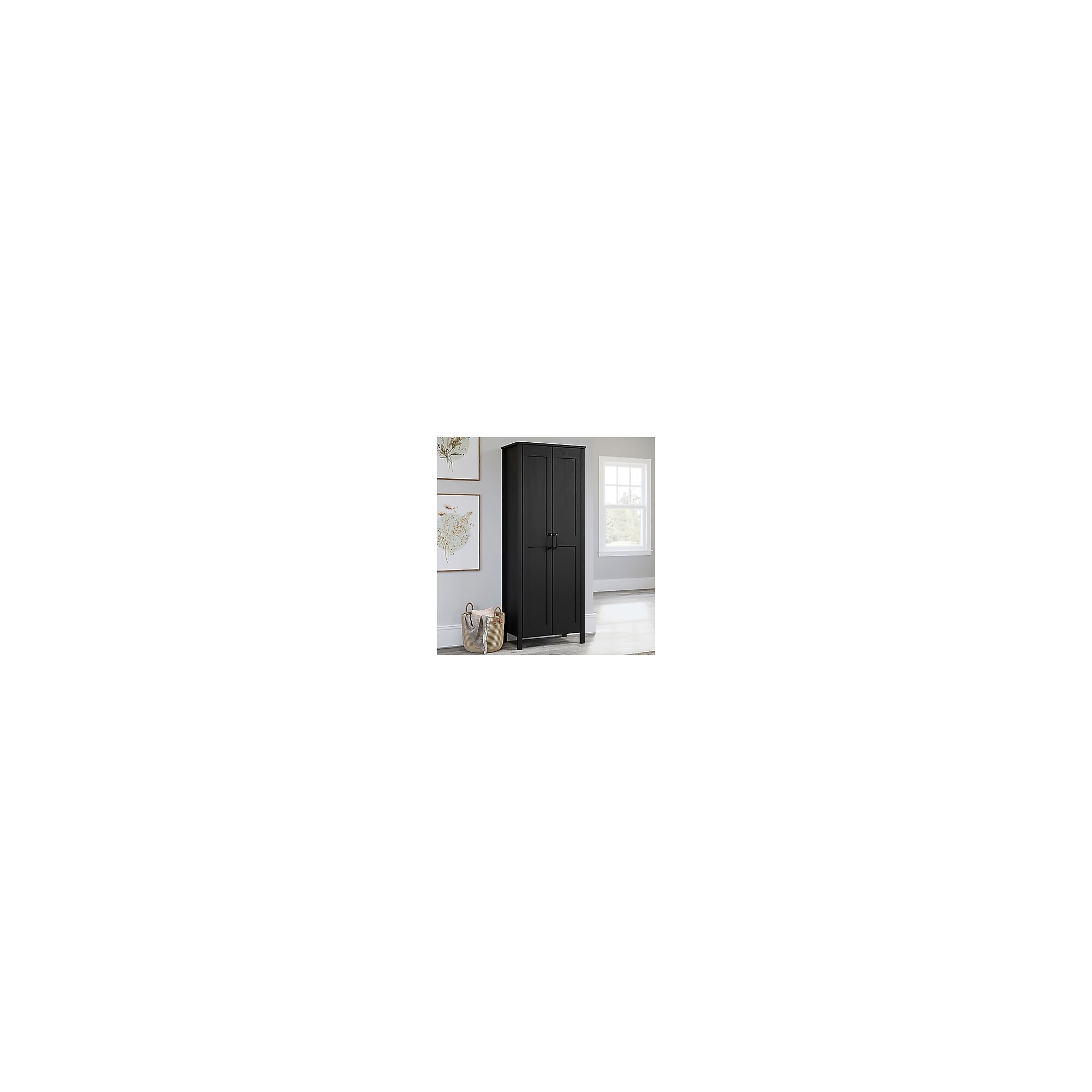 Sauder Select 72″H Storage Cabinet with 3 Shelves, Raven Oak (433243) Sansujyuku sansujyuku.com