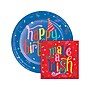 Creative Converting Hats Off Birthday Plates and Napkins Kit, Assorted Colors (DTC9127E2G)~#|#~206D3133-21AD-4B78-B61CA7FA551DCD4A_sc7