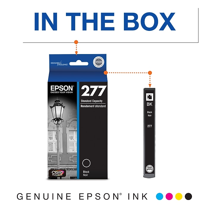 Epson 277 Black Standard Yield Ink Cartridge | Staples