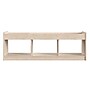 Flash Furniture Bright Beginnings 3-Section Open Storage with Mirrored Top, 16"H x 47.24"W x 13"D, Brown (MK-KE24596-GG)~#|#~2072218A-6EC1-4848-B452A223DA2B0DCA_sc7