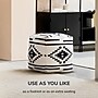Anji Mountain Noir Noor Fabric Square Pouf Ottoman (AMBPF019-1818)~#|#~20744745-4D96-4DFC-A1E9CABA5C8DF343_sc7