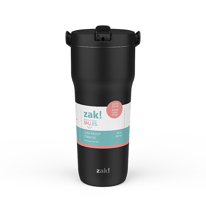 Zak! Sutton Stainless Steel Double Wall Insulated Tumbler, 30 oz., Ebony (001-001-608) image 1