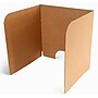 Classroom Products Foldable Cardboard Freestanding Privacy Shield, 20"H x 20"W, Kraft, 20/Box (VB2020 KR)~#|#~2078D60C-251D-42B3-B2DA4E8095BF7AEF_sc7