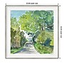 Amanti Art The Lane And Sea by Patricia Shaw Wood Framed Wall Art Print, 33" x 33" (A42677158817)~#|#~2080DA90-CB67-4343-AB0005589BC77684_sc7