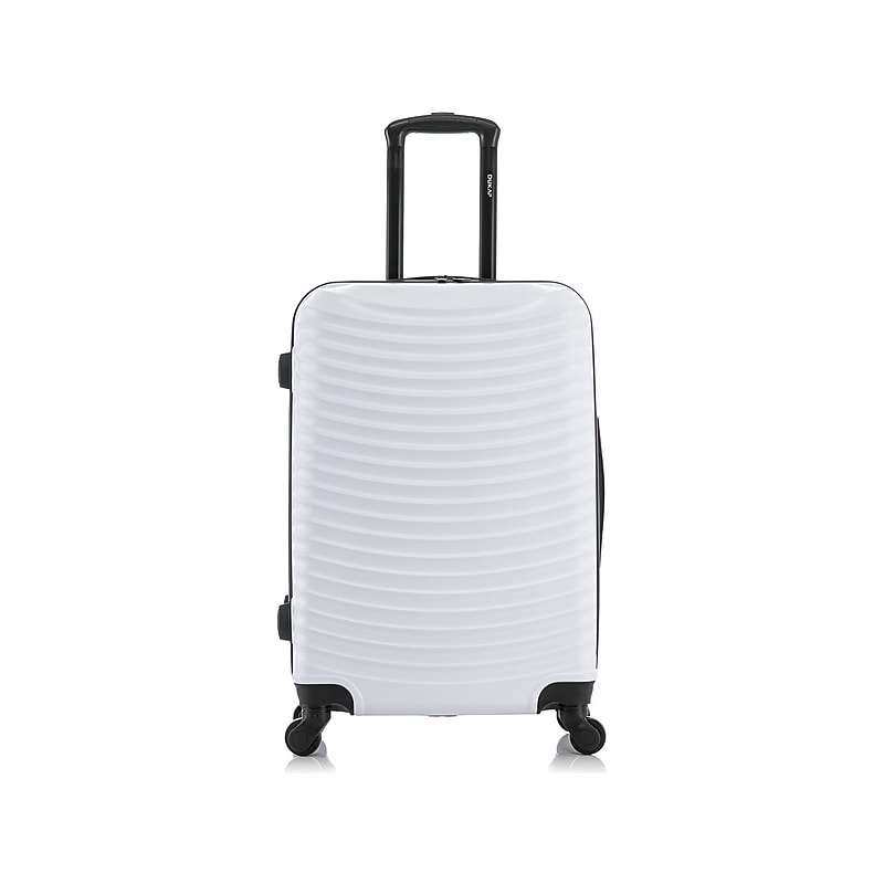 DUKAP Adly 24" Hardside Suitcase, 4-Wheeled Spinner, TSA Checkpoint Friendly, White (DKADL00M-WHI) image 1