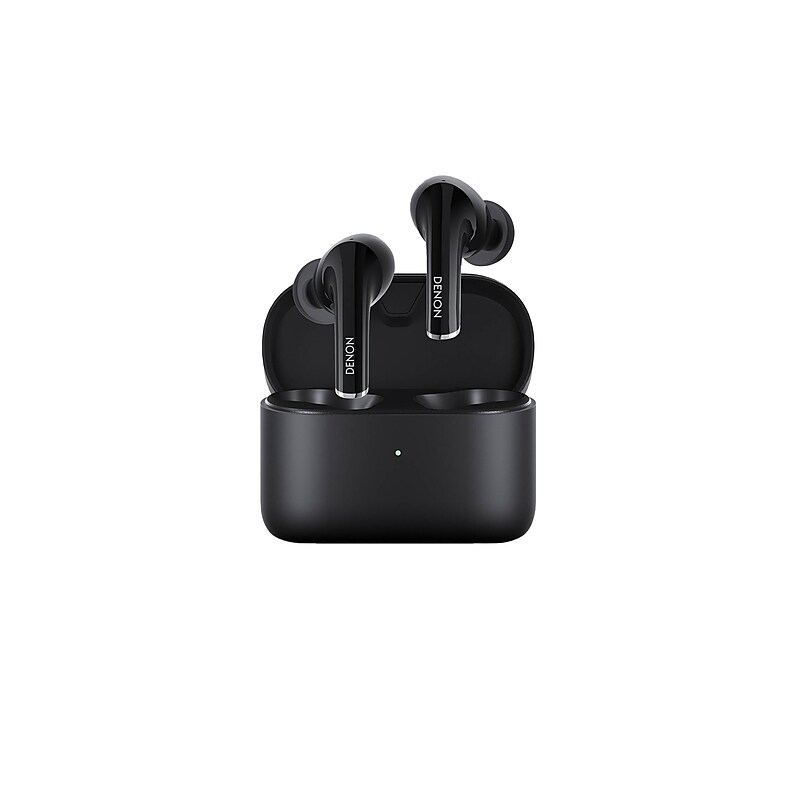 Denon Wireless Active Noise Canceling Earbuds, Bluetooth, Black (AHC830NCWWT) image 1
