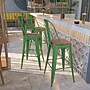 Flash Furniture Lily Contemporary Metal Vertical Back Barstool, Green, 4-Pieces/Pack (4CH3132030GBGNW)~#|#~2085B5FC-6A2E-4EA3-95EBCF13A9A6A465_sc7