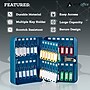 AdirOffice 48-Key Cabinet with Combination Lock and Key Tags, Blue (682-48-BLU-689-PKG)~#|#~20866A00-734D-4E07-A8AFEECFD784E0A6_sc7