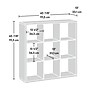Sauder Select 44"H 9-Shelf Cube Organizer, Mystic Oak (431287)~#|#~20868246-A2F2-43B3-A884A28656EC9965_sc7