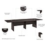 Bush Business Furniture 120W x 48D Boat Shaped Conference Table with Wood Base, Storm Gray (99TB12048SGK)~#|#~20869CBA-A886-4273-9F7E1AFDD805187C_sc7