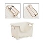 Mind Reader Plastic/Poly Mobile Kitchen Cart with Swivel Wheels, Ivory (ROLLBASK3-IVO)~#|#~208DDBA6-1A15-4578-903FD1B0D060BA5D_sc7
