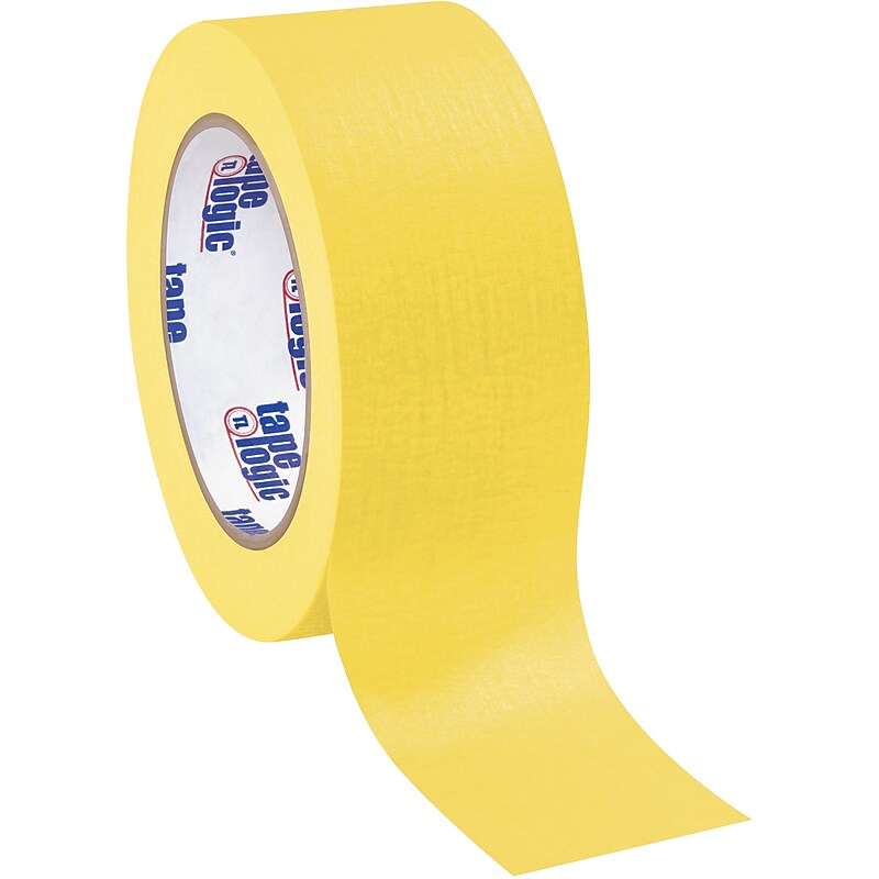 Tape Logic Colored Masking Tape, 2" x 60 yds., Yellow, 12/Carton (T93700312PKY) image 1