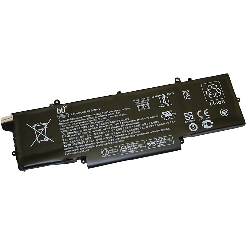 Battery Technology Li-Ion Replacement Battery for HP Compaq, 5800mAh (BE06XL-BTI) image 1
