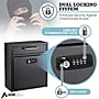 AdirOffice Steel Ultimate Locking Wall Mounted Interoffice Mailbox, Medium, Black~#|#~209B8488-F3E6-478F-B0F8A8B14EB432F8_sc7