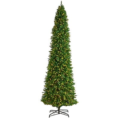 Slim Green Mountain Pine Artificial Christmas Tree - Thumbnail 2