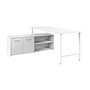 Bush Business Furniture Hustle 72"W Computer Desk and Low Storage Cabinet with Doors and Shelves, White (HUS012WH)~#|#~20AA9CAB-EA94-4452-B34B7556DF99E356_sc7
