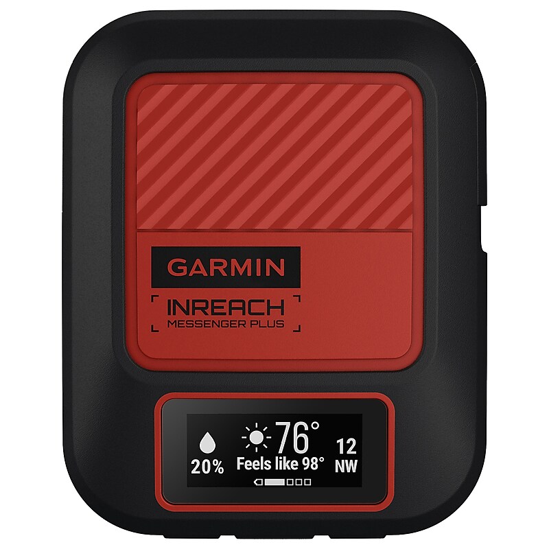 Garmin inReach Messenger Plus SOS Satellite Communicator with Photo and Voice Messaging, Black/Red (010-02887-00) image 1