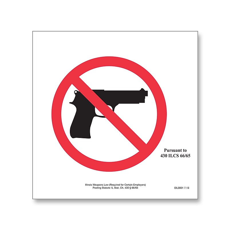 ComplyRight Weapons Law Safety and Health Standards Poster, District of Columbia, English, Each (U1200CWPDC) image 1