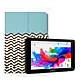 Linsay 7" Octa Core Tablet, WiFi, 128GB SSD, Android 15, Bundled with Shape Blue, Black & White Leather Case (F7UXD128CWBB)~#|#~20B05F44-053F-4927-A8A7DEB2D3266703_sc7