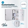 Viva Comfort Large Double Door Medicine Locking Secure Storage Medical Cabinet, 1.7 cu. ft., White (ADIME999-03-WHI-MK)~#|#~20B2A84B-A954-4832-A7C18E477CC51A12_sc7