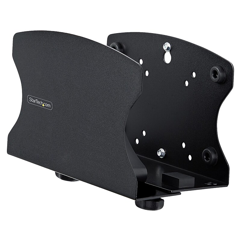 StarTech Adjustable PC Wall Mount Bracket, Up to 40 lbs. Computers, Black (2NS-CPU-WALL-MOUNT) image 1