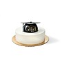 Party City Congrats Grad Cake Topper, Black/Silver/Gold (AM100122)~#|#~20B506D8-0F23-49BF-88813D07E70E2B2E_sc7
