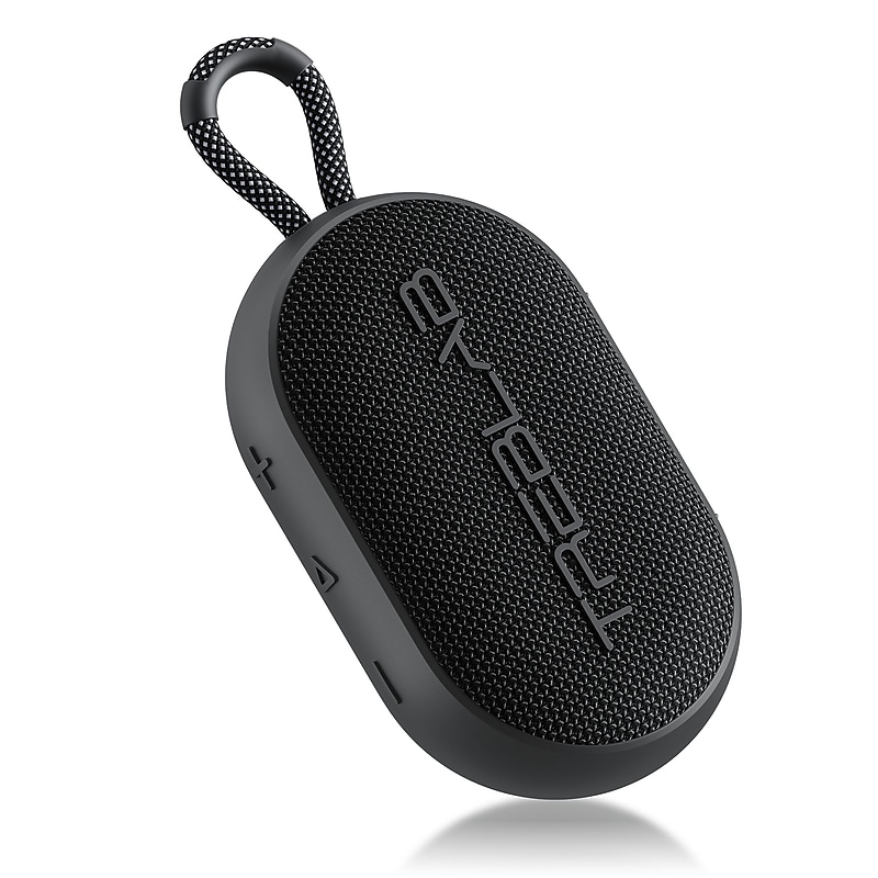 TREBLAB HD-Go Ultra Portable Hand Held Speaker with Clip, Waterproof, Black image 1