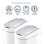 Nine Stars Trash Can Plastic Indoor Sensor Trash Can, 1.85 Gallon, White, 2/Pack (DZT-7-2B)~#|#~20BAC678-483E-4803-8DB5FBD382CA3F52_sc7