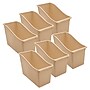 Teacher Created Resources Plastic Book Bin, 5.50" x 11.38" x 7.50", Light Brown, 6/Bundle (TCR20979-6)~#|#~20C664A8-E4C7-4C3E-8C53F0AA8662144C_sc7