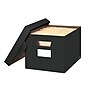 Bankers Box Stor/File Medium Duty 60% Recycled FastFold Corrugated File Box with Lid, Letter/Legal Size, Black/Gray, 4/Carton~#|#~20C97AD5-AC2F-45D0-BCBEDAE66E0FA863_sc7