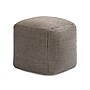 Anji Mountain Madison Ivory Mocha Bisque Fabric Square Pouf Ottoman (AMBPF104-1818)~#|#~20CD74C9-7EF9-4168-9934F0C29C0B7C85_sc7
