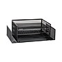 Mind Reader Metal Desktop Organizer Letter Tray, 16.75"L x 9.15"W x 6"H, Black  (4TSIDE2-BLK)~#|#~20D064EA-078B-4B9B-AC70D20D9E82B10F_sc7