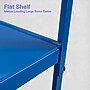 Luxor LEADER 3-Shelf Adjustable Media Utility Cart with Pullout Tray & Drop Leaf Shelves, Blue (UCMT1KBDL-RB)~#|#~20D09917-BC01-4A83-9E949DEBB4E313C0_sc7