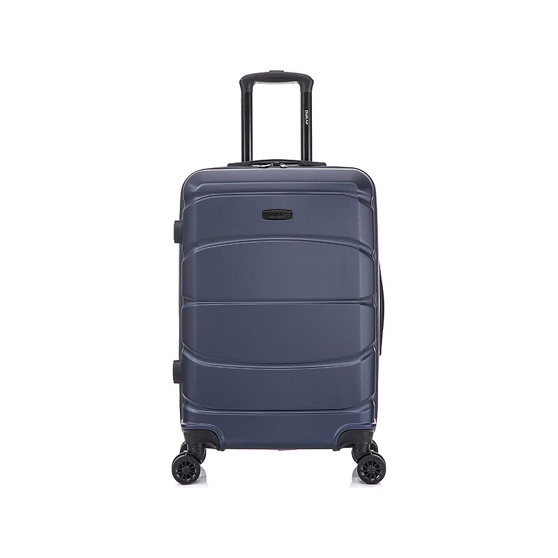 DUKAP Sense 24" Hardside Suitcase, 4-Wheeled Spinner, TSA Checkpoint Friendly, Blue (DKSEN00M-BLU) image 1