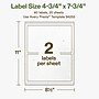 Avery Hemp Rectangle Laser/Inkjet Multipurpose Labels, 4-3/4" x 7-3/4", Off-White (40/Pack)~#|#~20D6A45E-1954-4583-8A7B90ED33358A23_sc7
