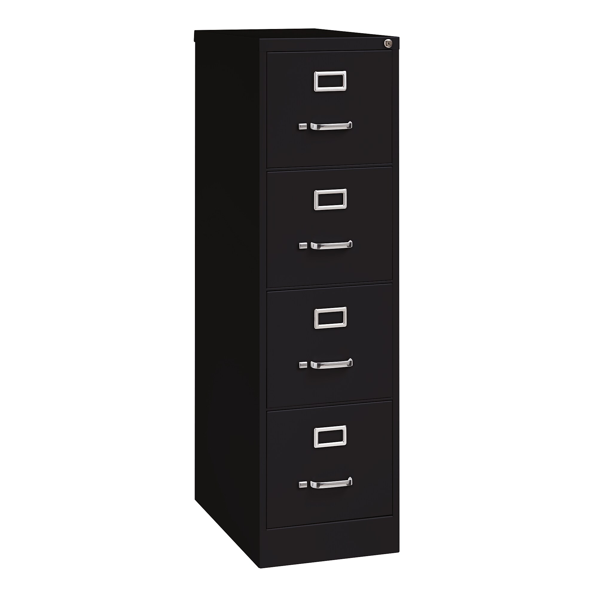 Hirsh Commercial 4-Drawer Vertical File Cabinet, Letter Size, Lockable, 52″H x 15″W x 25″D, Black (14116) Simolary simolary.com