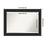 Amanti Art Ridge Black Frame Wall Mirror, 29.5" x 41.5" (A42674593656)~#|#~20DD1019-5933-4C5F-B5AF2D088D665BFC_sc7