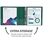 Samsill Durable 2" View Binders, D-Ring, Made in USA, Black, Blue, Red, Green, 4/Pack (MP46468)~#|#~20DD1988-B4C8-462A-ACE8287F39627FB7_sc7