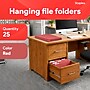 Staples® Hanging File Folders, 1/5-Cut Tab, Letter Size, Red, 25/Box (ST163535-CC)~#|#~20E0BF51-C432-46C6-9B0F636C4A508A30_sc7