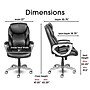 Serta My Fit Ergonomic Bonded Leather Swivel Executive Chair, Black (CHR100015)~#|#~20E25D61-302C-4F50-9121479C02BA009D_sc7