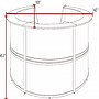 Regency Marque 142"W Curved Reception Desk Workstation, Mahogany (77314MH)~#|#~20E5DB03-B585-452A-9D0532BAD1FF229D_sc7