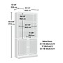 Sauder Select 70"H 5-Shelf Bookcase, Lintel Oak (426413)~#|#~20E6BD3D-F0ED-4F93-BCC71A2399210A28_sc7
